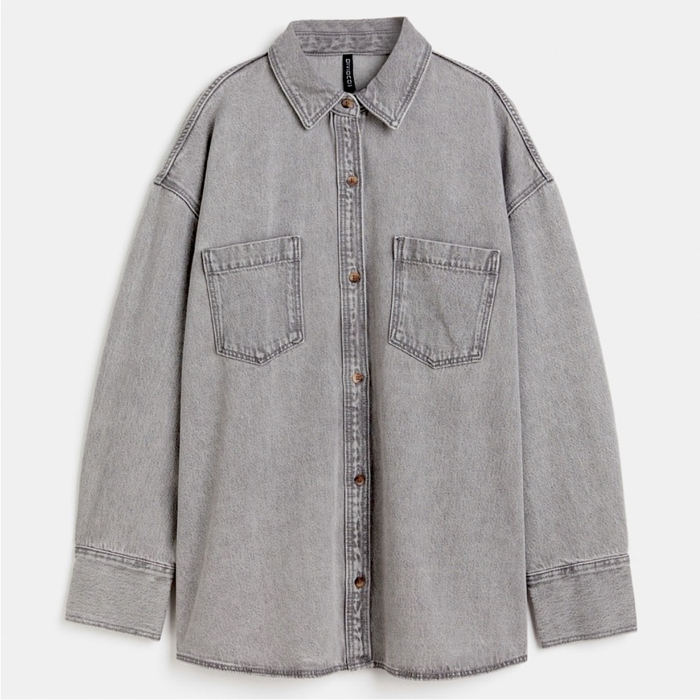 H&M OVERSIZED DENIM OVERSHIRT
